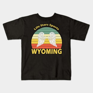 Wyoming Retro Kids T-Shirt